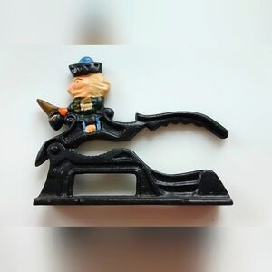 Vintage Cast Iron Nutcracker – Paul Revere Soldier – Hand Painted